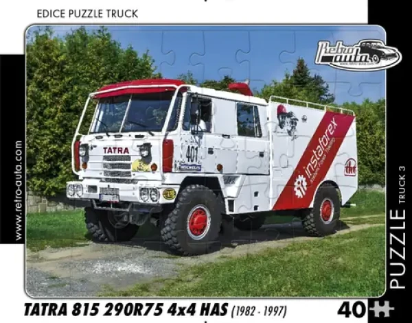 RETRO-AUTA Puzzle TRUCK č.3 Tatra 815 290R75 4x4 HAS (1982-1997)