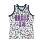 Mitchell & Ness Pánský dres Milwaukee Bucks NBA Ray Allen #34 Doodle Swingman Velikost: 2XL