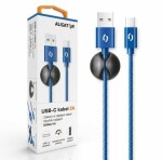 Aligator Datový kabel premium 2A, USB-C, modrý DATKP15