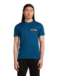 ICEBREAKER Mens 150 Tech Lite SS Tee Infographic, Atlantis (vzorek) velikost: M