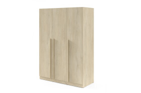 Šatní skříň Braga BR2 - Bez zásuvek Barva korpusu: Dub Cremona, Úchytky: Plastové - základní