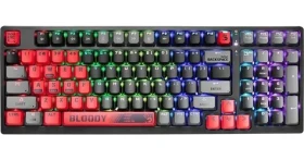 A4tech BLOODY S98 Sports černá / Herní klávesnice / mechanická / drátová / Red Switch / CZ+SK layout (S98-SR-80)