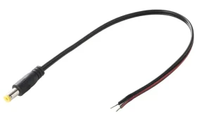 Sunny napájecí kabel DC 2,1x5,5 mm / Napájecí kabel / 20 cm (EcP02f2155tST)