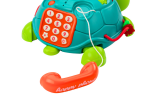 Mamido Interaktivní vzdělávací želva telefon 6v1 se světly a zvuky zelená