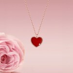 Náhrdelník Lovelight - rose gold, stříbro 925/1000, Zlatá 40 cm + 5 cm (prodloužení)