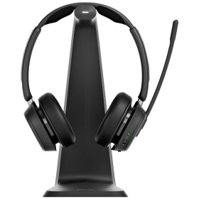 EPOS Impact 1061T ANC Počítače Sluchátka On Ear Bluetooth® stereo černá Potlačení hluku headset, vč. nabíjecí a dokovací stanice