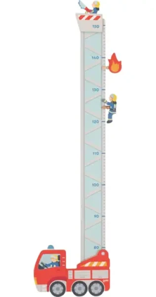 GOKI Dřevěný růstový metr Hasiči / od 0 let (60707)