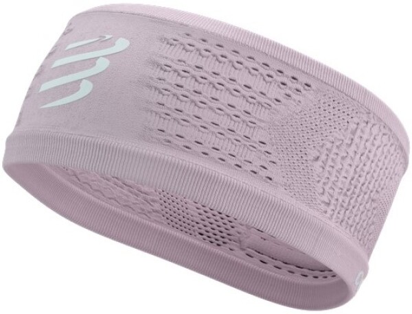 Compressport Thin On/Off Sportovní funkční světle modrá - Běžecká čelenka Compressport Headband On/Off - roseate