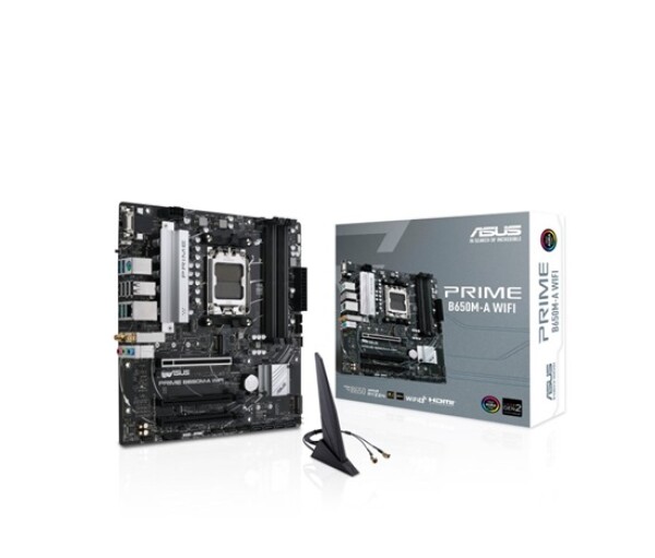ASUS MB Sc AM5 PRIME B650M-A WIFI II, AMD B650, 4xDDR5, 1xDP, 1xHDMI, 1xVGA, WI-FI, mATX EDF_1887170