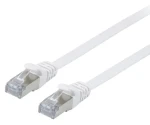 Equip Cat6a bílá / Patch kabel / U/FTP / Flat / LSZH / 0,5m (607617)