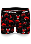 Pánské boxerky John Frank JFBD332 Černá