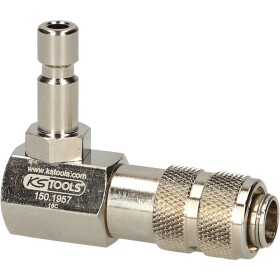 KS Tools 150.1957 Chladicí systém - bajonetový adaptér, zahnutý o 90°