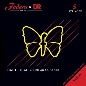 DR Strings Fodera Stainless Steel 5 Light XS (High C) 28100