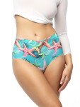 Kalhotky Sea Stars Simple Maxi zeleno-červené - Julimex XL
