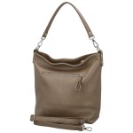 Trendy dámská kožená kabelka na rameno Alyssa, taupe