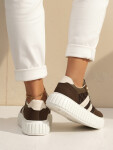 Dámské kožené tenisky ZY1392 LA351P hnědé- FashionStreet 38