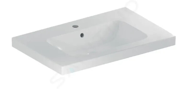 GEBERIT - iCon Umyvadlo 900x480x160 mm, s přepadem, s otvorem pro baterii, KeraTect, bílá 501.840.00.2