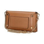 Stylová dámská kožená crossbody kabelka Clara, hnědá