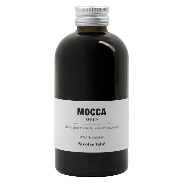 Nicolas Vahé Sirup Mocca 280 ml, hnědá barva, sklo