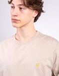 Tričko Carhartt WIP L/S Chase T-Shirt Fleur De Sel/Gold