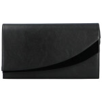 Elegantní psaníčko s vykrojenou klopou Borana, černá