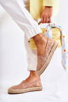 Klasické dámské espadrilky prolamované nude Catris 37