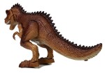 Mamido Pohybující se dinosaurus Tyrannosaurus s vodní párou a pistolí žlutohnědý