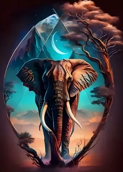 Diamantové malování - Africký klenot