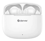 Denver TWE-48 bílá / bezdrátová sluchátka s mikrofonem / Bluetooth 5.3 / až 6 hodiny / nabíjecí pouzdro (dtwe48w)