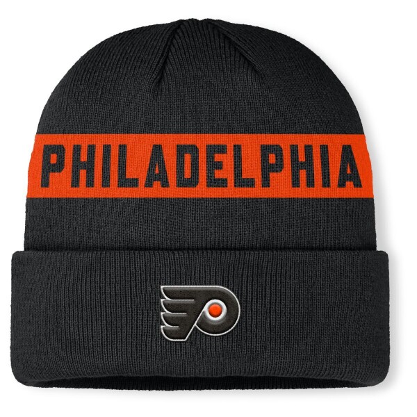 Fanatics Pánská zimní čepice Philadelphia Flyers NHL Authentic Pro A/Cap Cuffed Beanie