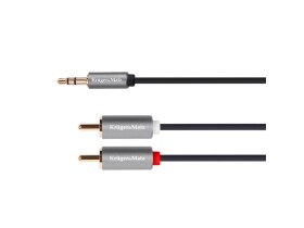 Kabel Jack 3.5mm stereo/2x Cinch 3m KRUGER & MATZ KM1216 Basic