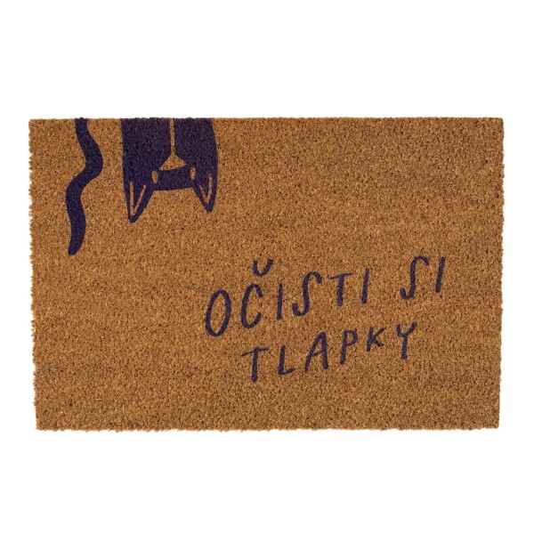 Bella Rose Rohožka z kokosových vláken Očisti si tlapky, přírodní barva