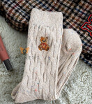 Magnetis ponožky YN5042 Medvídek melanžový černá univerzální