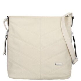 Zajímavá dámská koženková crossbody kabelka Denisa, béžová
