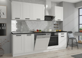 Kuchyňská linka 250 cm Luna 2 - Bílá + Bílá