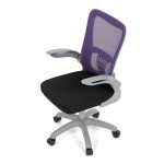 Dětská židle, výškově nastavitelná, fialová síťovina, KA-K2008 PUR