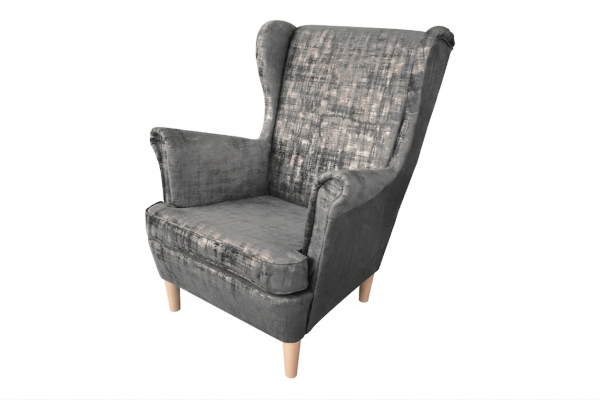 Křeslo Bresso - látka Mafera látka: Mafera 35 - šedá