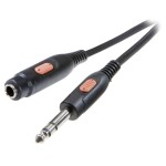 Oehlbach jack audio prodlužovací kabel [1x jack zástrčka 3,5 mm - 1x jack zásuvka 3,5 mm] 5.00 m černá pozlacené kontakty Oehlbac