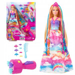 Barbie princezna s barevnými vlasy herní set - Mattel Barbie