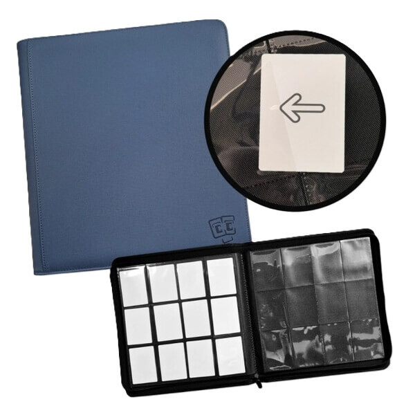 Album na karty TCG Guru 12-Pocket Zippered - Xenon Blue na 480 karet