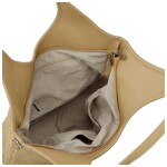 Stylová dámská kabelka na rameno Alfréda, krémová