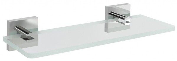 SAPHO - X-SQUARE skleněná police 200, chrom/čiré sklo XQ009-12