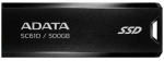 ADATA SC610 500GB černá / SSD / Externí / čtení: 550MBps / zápis: 500MBps / USB-A 3.2 Gen 2 (SC610-500G-CBK/RD)