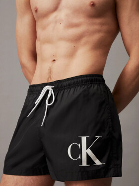 Pánské plavky KM0KM01015 BEH černé - Calvin Klein XL