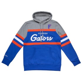 Mitchell & Ness Pánská mikina Florida Gators NCAA Head Coach College Vault Hoodie - Modrá a šedá Velikost: S