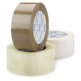 36 x Tichá PP lepicí páska RAJATAPE Standard, 46µm, průhledná, 48 mm × 66 m
