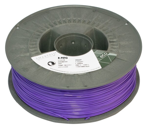 R-PETG filament fialový 1,75 mm Smartfil 1 kg