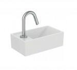 IDEAL STANDARD - Tempo Umývátko 37x21 cm, bez přepadu, 1 otvor pro baterii vlevo, bílá E211301