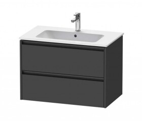 DURAVIT - Ketho.2 Umyvadlová skříňka 55x81x48 cm, 2 zásuvky, grafit mat K25263049490000