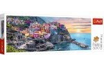 Trefl Vernazza při západu slunce, Itálie 500 dílků Panoramatické